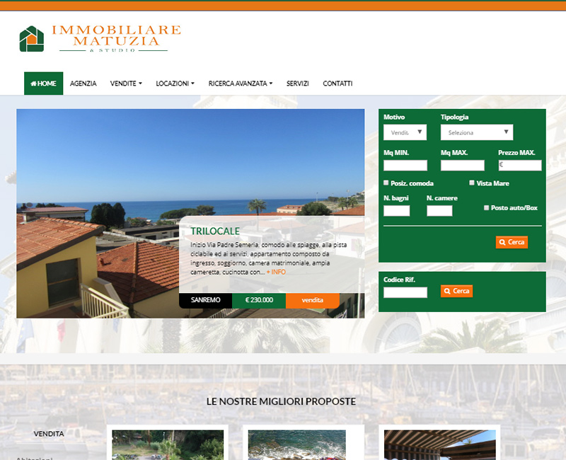 Agenzia immobiliare con sede a Sanremo.<br><a href=http://www.immobiliarematuzia.it target=_blank>www.immobiliarematuzia.it</a>